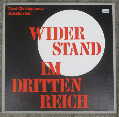 No Artist ‎– Widerstand Im Dritten Reich - Afbeelding 1