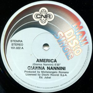 Gianna Nannini - America (12" Maxisingle)