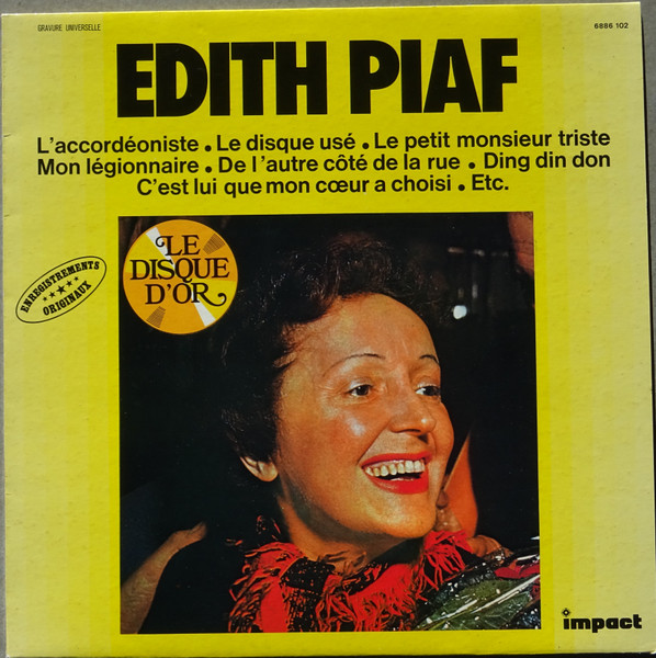 Edith Piaf - Edith Piaf (le Disque d'Or) - Afbeelding 1