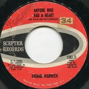 7" | Dionne Warwick – Anyone Who Had A Heart