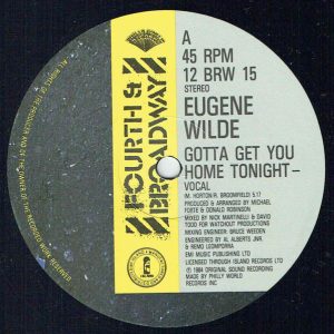 12" | Eugene Wilde - Got to get You Homme Tonight
