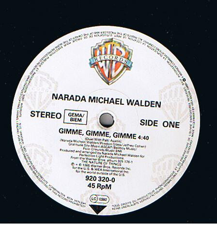 12" | Narada Michael Walden with Patti Austin - Gimme, Gimme, Gimme - Afbeelding 1