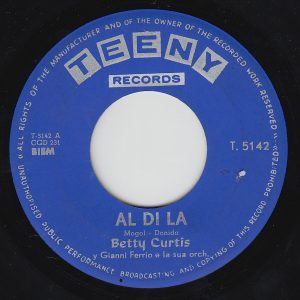 7" | Betty Curtis – Al Di La