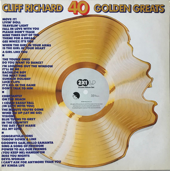 Cliff Richard - 40 Golden Greats (2 LP)