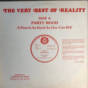 Everton Weeks Reality – Party Mood / High Tempo (12')