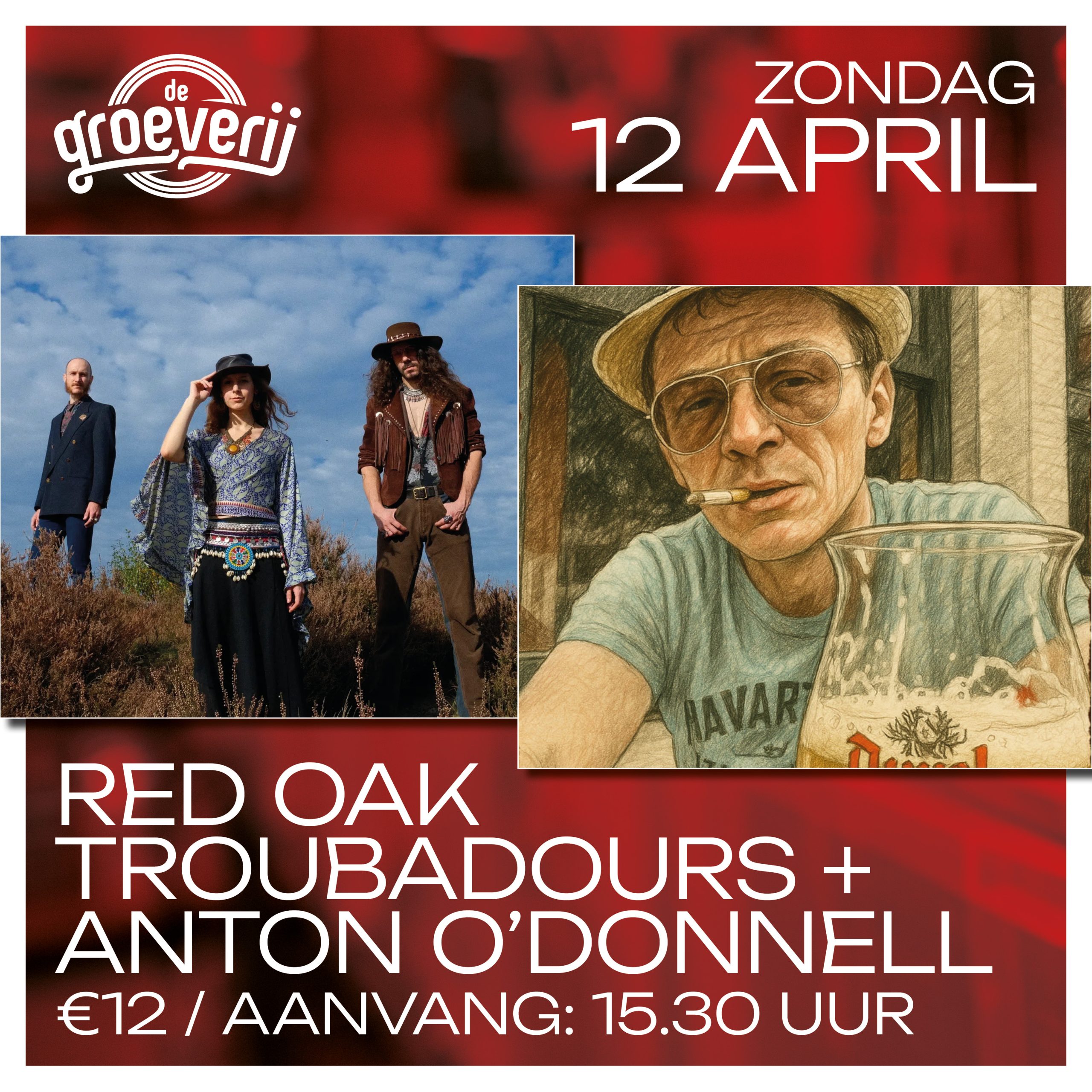 12 Apr.: Red Oak Troubadours + Anton O