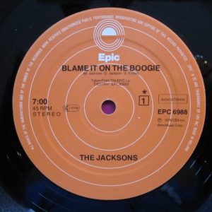 12" | The Jacksons – Blame It On The Boogie