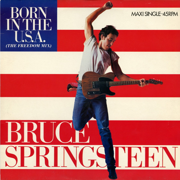 12" | Bruce Springsteen - Born in the USA (radio, dub- en freedom-mix)