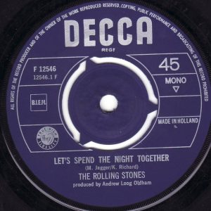 7" | The Rolling Stones - Let's Spend the Night Together  Ruby Tuesday (mono)