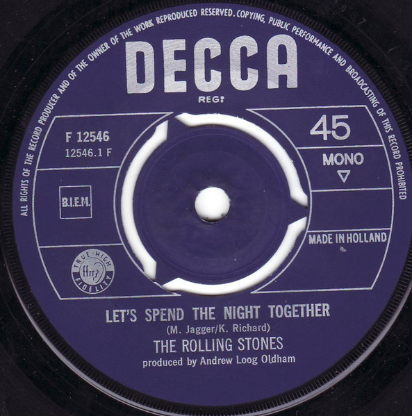 7" | The Rolling Stones - Let's Spend the Night Together Ruby Tuesday (mono)