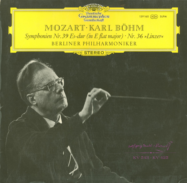 Mozart • Karl Böhm, Berliner Philharmoniker – Symphonien Nr. 39 Es-Dur (In E Flat Major) • Nr. 36 »Linzer«