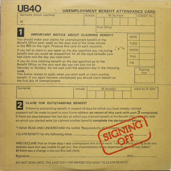 UB40 - Signing Off (LP + 12")