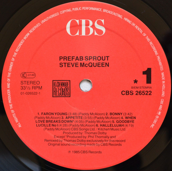 Prefab Sprout - Steve McQueen