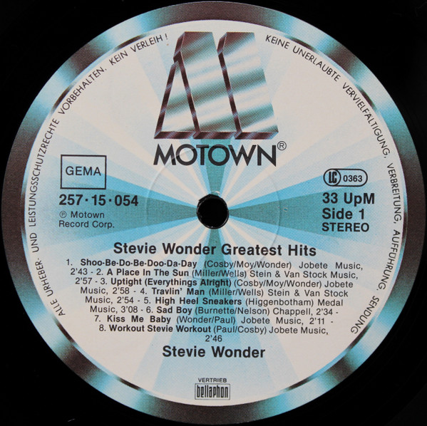 Stevie Wonder - Stevie Wonders' Greatest HIts