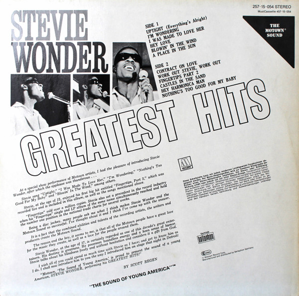 Stevie Wonder - Stevie Wonders' Greatest HIts