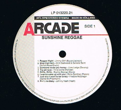Various - Sunshine Reggae, 16 reggae classics