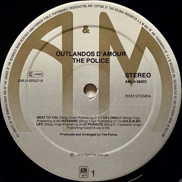 The Police - Outlandos d'Amour