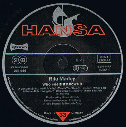 Rita Marley - Who Feels It Knows It