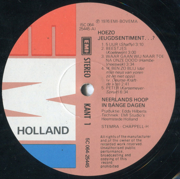 Neerlands Hoop in Bange Dagen - Hoezo Jeugdsentiment