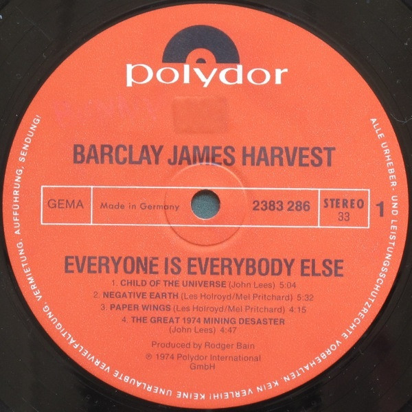 Barclay James Harvest - Everyone is Everybody Else