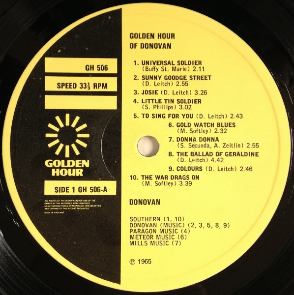 Donovan - Golden Hour of Donovan