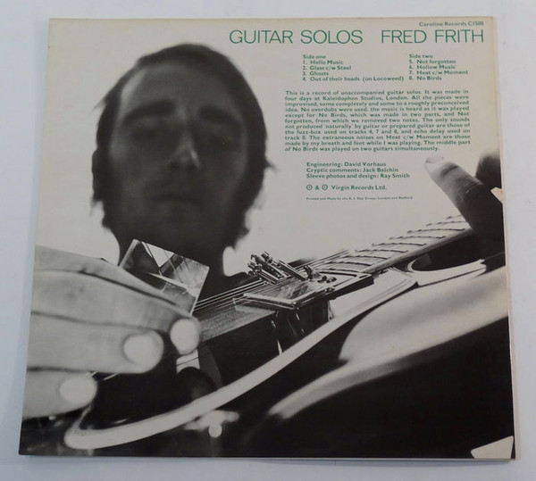 Fred Frith - Guitar Solos