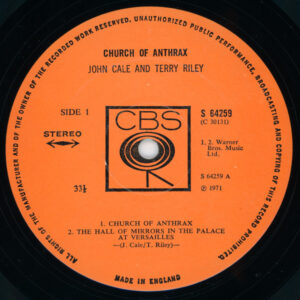 John Cale and Terry Riley - Church of Anthrax - Afbeelding 2