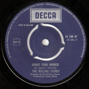 7" | The Rolling Stones - Honky Tonk Women / You Can't Always Get What You Want - Afbeelding 2