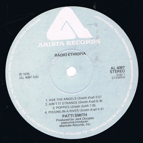 Patti Smith Group - Radio Ethiopia