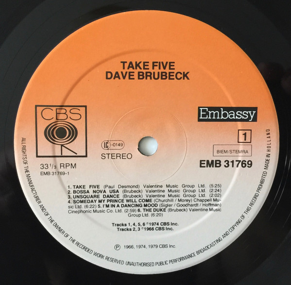Dave Brubeck – Take Five