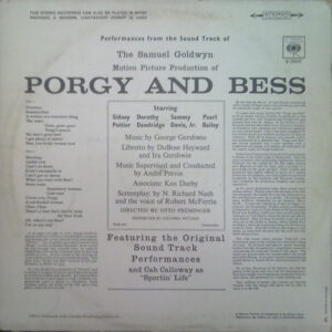 Samuel Goldwyn – The Samuel Goldwyn Motion Picture Production Of Porgy And Bess - Afbeelding 3