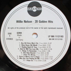 Willie Nelson – 20 Golden Hits - Afbeelding 2