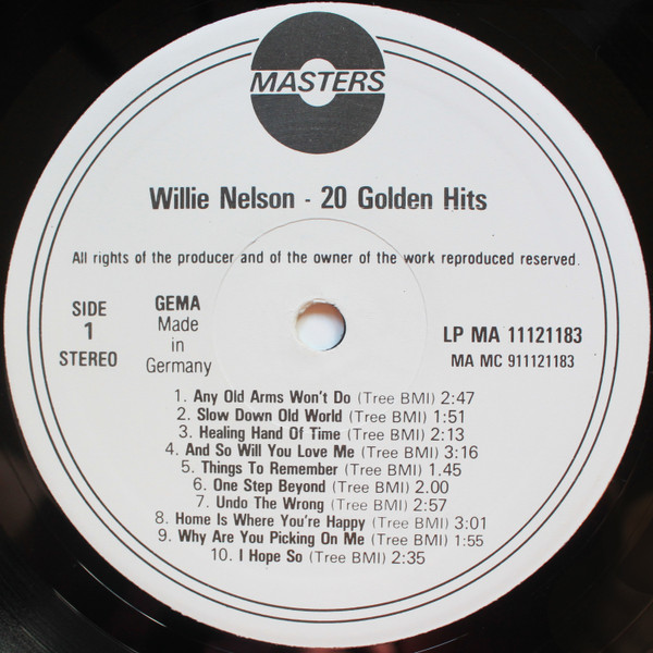 Willie Nelson – 20 Golden Hits