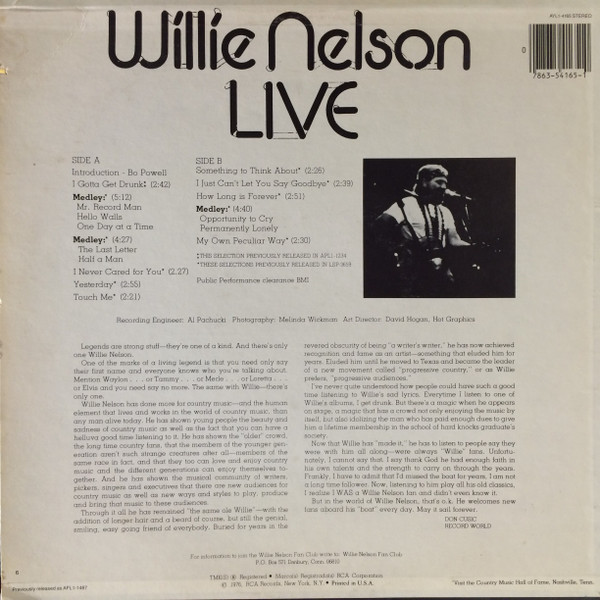 Willie Nelson – I Gotta Get Drunk-Live