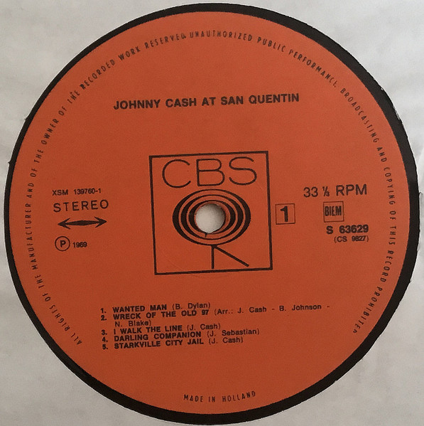 Johnny Cash – Johnny Cash At San Quentin