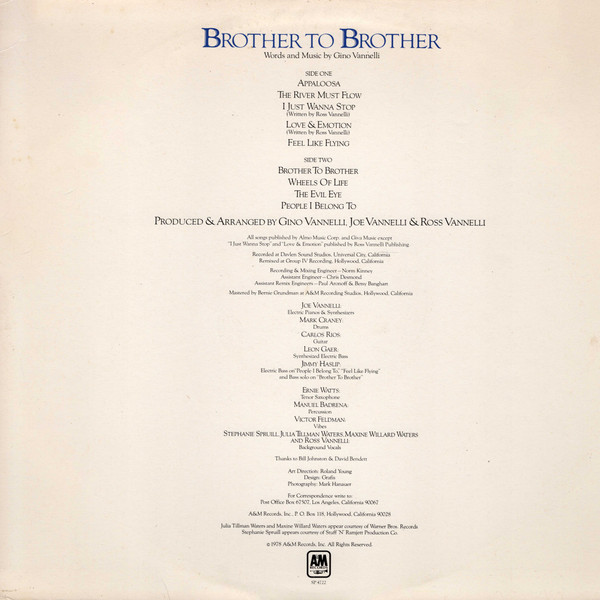 Gino Vannelli – Brother To Brother
