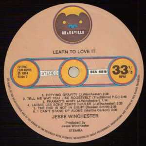 Jesse Winchester ‎– Learn To Love It - Afbeelding 2