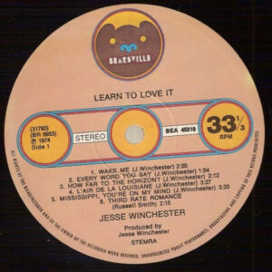 Jesse Winchester ‎– Learn To Love It - Afbeelding 3