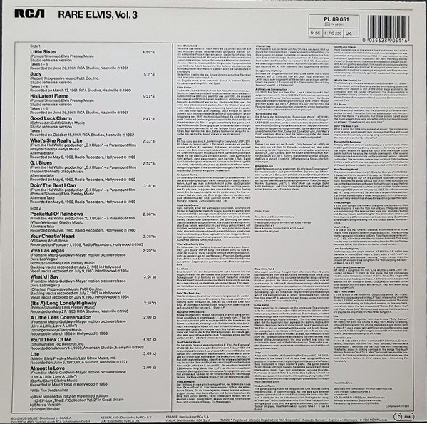 Elvis Presley – Rare Elvis Vol. 3