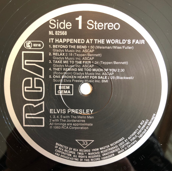 Elvis Presley – It Happened At The World's Fair