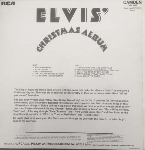 Elvis Presley – Elvis' Christmas Album