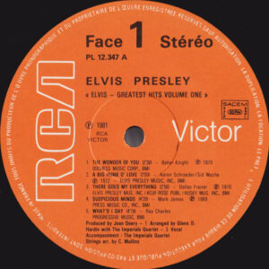 Elvis Presley – Greatest Hits - Volume One - Afbeelding 2