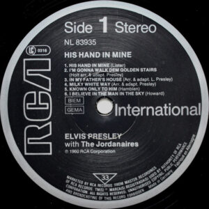 Elvis Presley – His Hand In Mine - Afbeelding 2