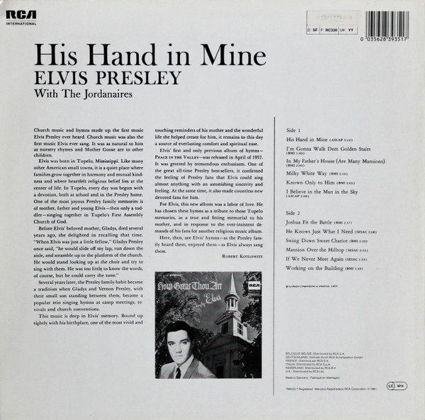Elvis Presley – His Hand In Mine