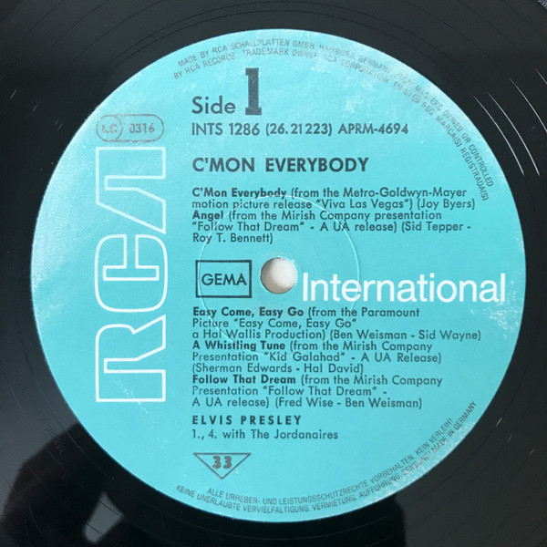 Elvis Presley – C'mon Everybody