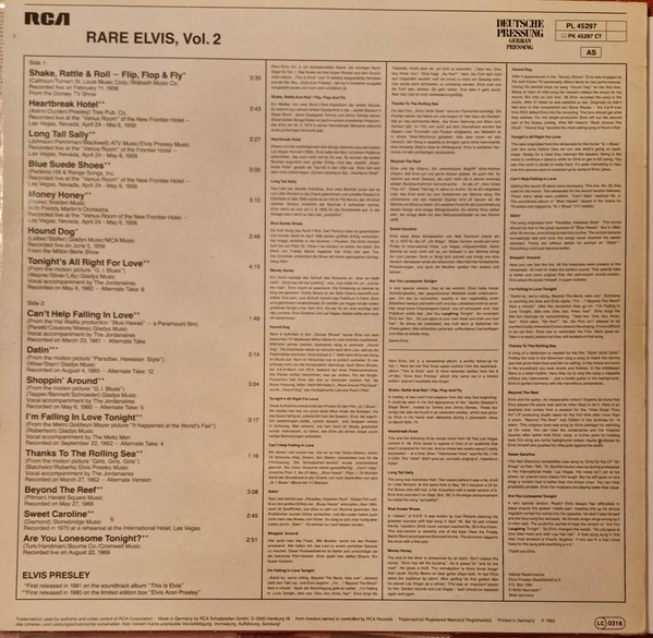 Elvis Presley – Rare Elvis (Vol. 2)
