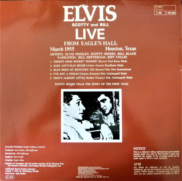 Elvis Presley – Elvis, Scotty And Bill – The First Year