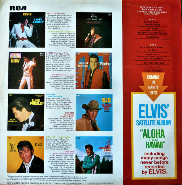 Elvis Presley – Burning Love And Hits From His Movies Vol. 2