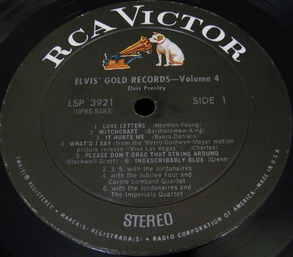Elvis Presley – Elvis' Gold Records - Volume 4
