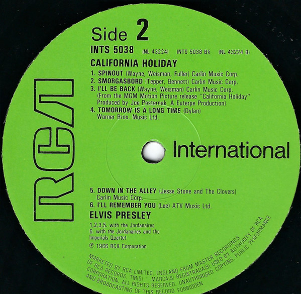 Elvis Presley – California Holiday